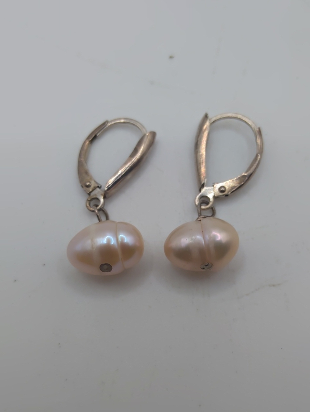Freshwater Pearl Drop Earrings 925